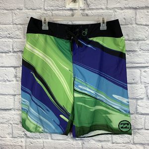 Billabong Platinum X Quad Stretch H2 Repel Mens‎ Zero Gravity Board Shorts Sz 32